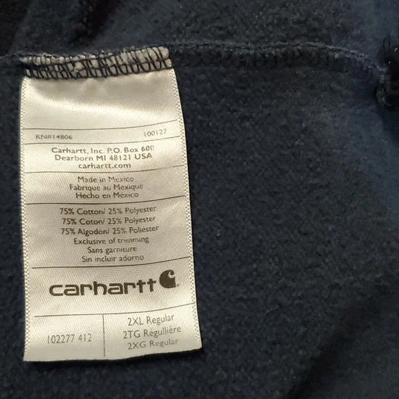 CARHARTT RAIN DEFENDER® PAXTON HEAVYWEIGHT QUARTER-ZIP SWEATSHIRT - Picture 10 of 10